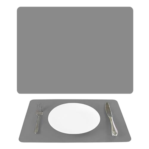 Lahviuu Silikonmatte,1 Stück Grau 30 * 40cm Silikon Bastelmatte Backmatte Bastelunterlage Malunterlage für Kinder Wiederverwendbares Backpapier,Rutschfeste Silikon Unterlage, Platzset, Tischmatte von Tinshow
