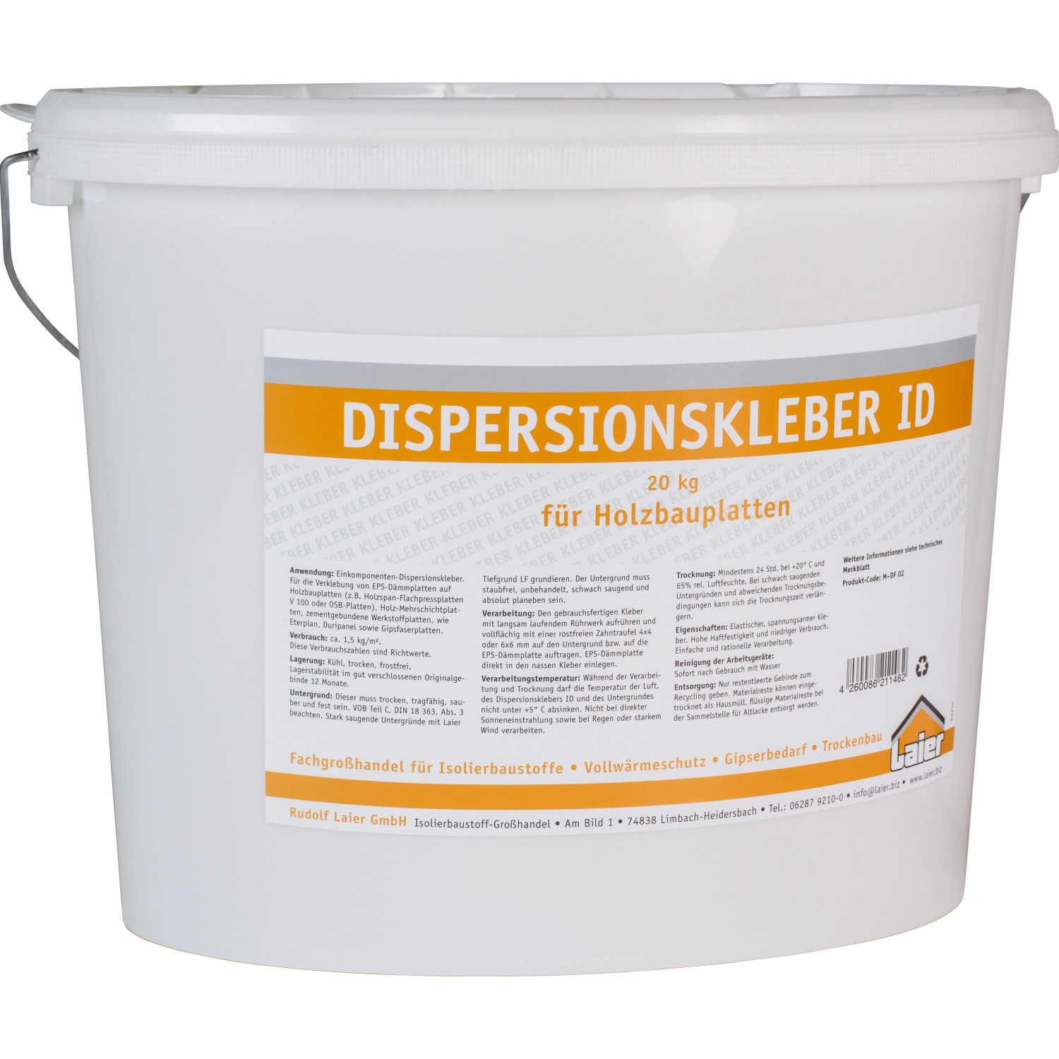 Laier Dispersionskleber ID 20 kg von -