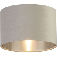 Lampenschirm Hellgrau Silber Samt rund D: 28 cm für Hängelampe Lampenschirm Hellgrau Silber Samt rund D: 28 cm für Hängelampe von Searchlight