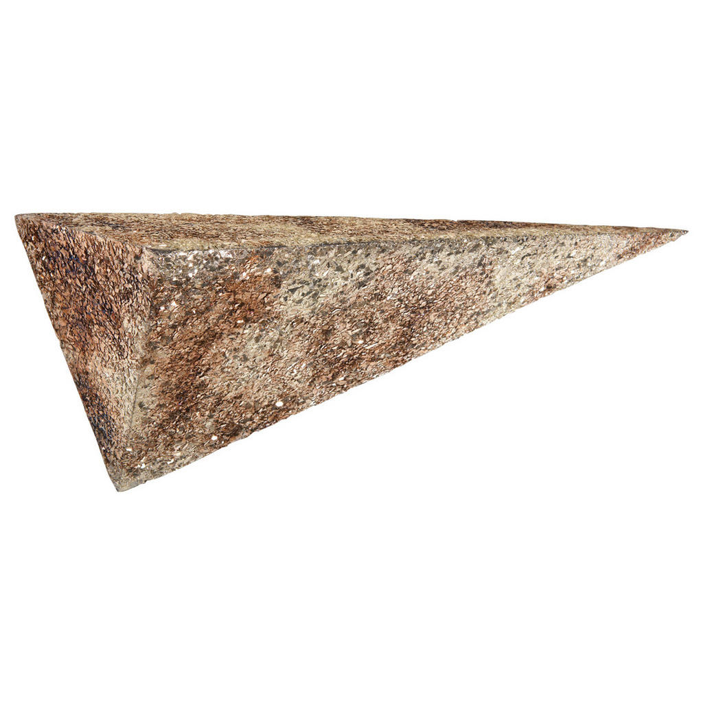 Landscape Wandregal, Gold, Metall, Glas, 50x16x16 cm, Küchen, Küchenmöbel, Küchenregale von Landscape