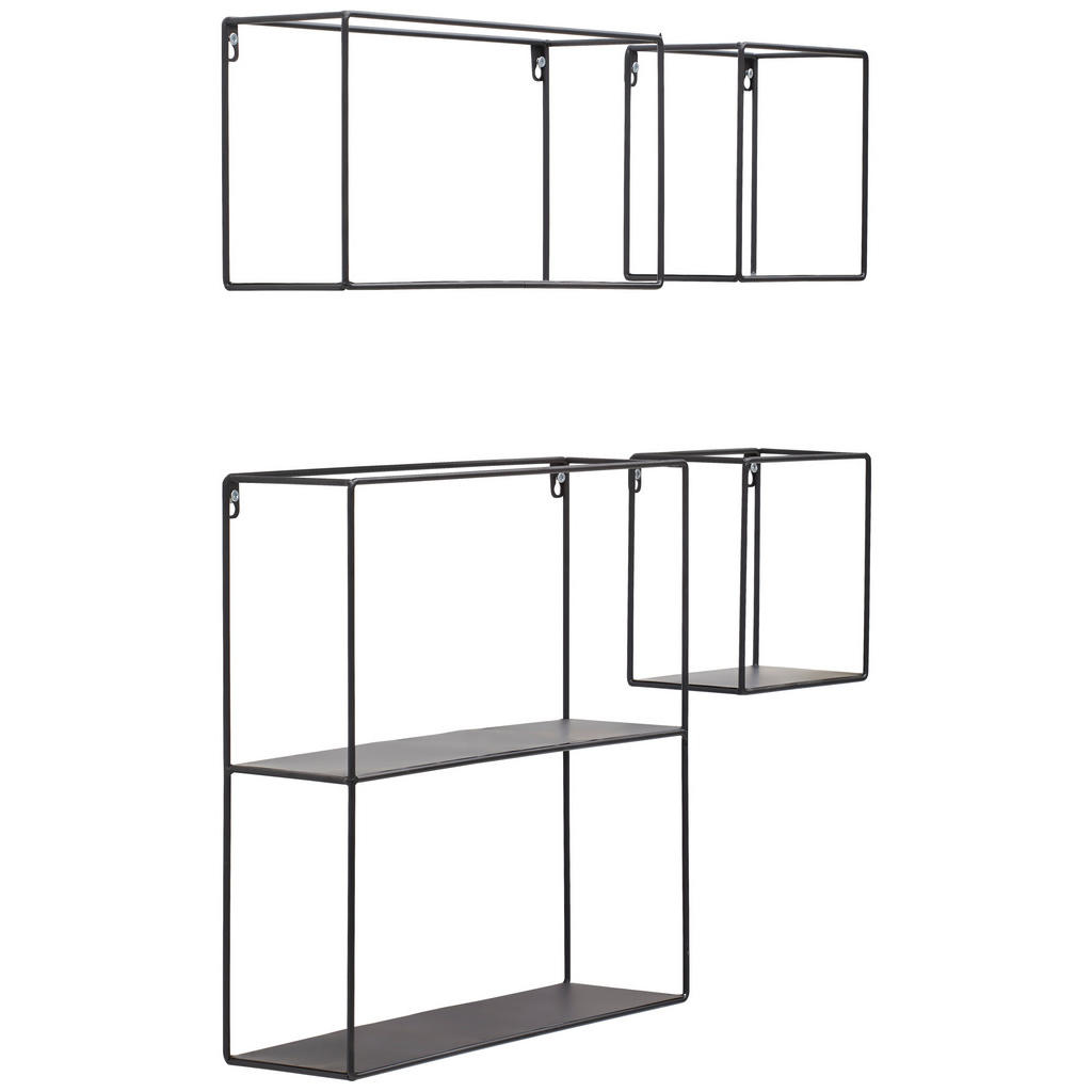 Landscape Wandregalset, Schwarz, Metall, 4-teilig, 38.5x39x11 cm, Bsci, hängend, in verschiedenen Größen erhältlich, Küchen, Küchenmöbel, Küchenregale Landscape Wandregalset, Schwarz, Metall, 4-teilig, 38.5x39x11 cm, Bsci, hängend, in verschiedenen Größen erhältlich, Küchen, Küchenmöbel, Küchenregale von Landscape