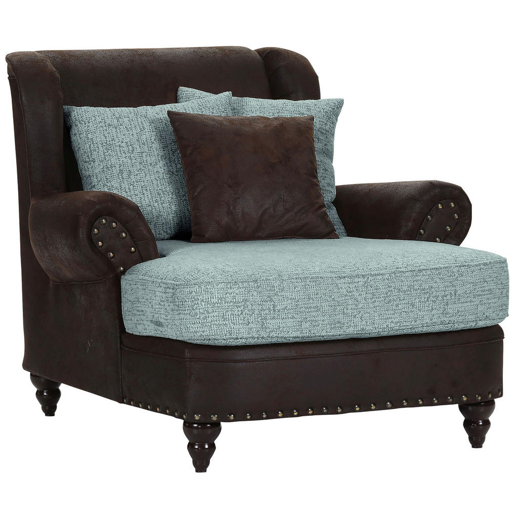 Landscape XXL-SESSEL Türkis, Dunkelbraun Landscape XXL-SESSEL Türkis, Dunkelbraun