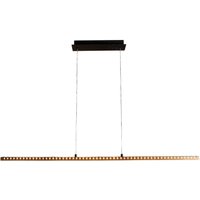Lange LED Hängelampe Aluminium Holz L:120 cm warmweiß Lange LED Hängelampe Aluminium Holz L:120 cm warmweiß von Eco-Light