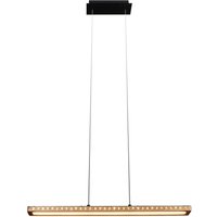 Lange LED Hängelampe Aluminium Holz L:70 cm warmweiß Lange LED Hängelampe Aluminium Holz L:70 cm warmweiß von Eco-Light