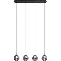 Lange LED Hängelampe Schwarz Rauchsilber 80 cm 3000 K Lange LED Hängelampe Schwarz Rauchsilber 80 cm 3000 K von Eco-Light