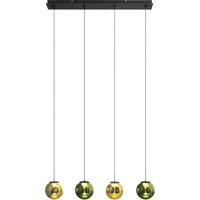 Lange LED Hängelampe in Schwarz Gold Grün 80 cm 3000 K Lange LED Hängelampe in Schwarz Gold Grün 80 cm 3000 K von Eco-Light