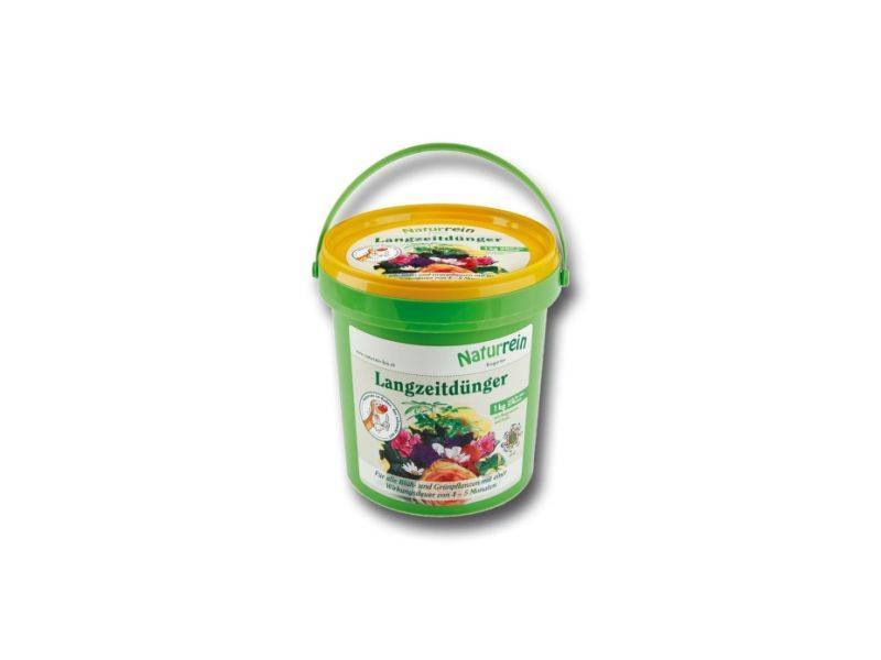 Langzeitdünger granuliert und pelletiert, 1 kg Eimer