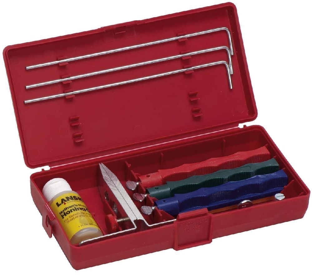 Lansky Schärfset mit 3 Steinen verschiedene Winkel von Lansky Sharpeners