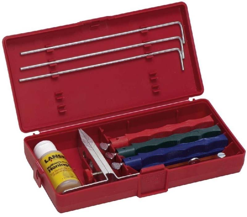 Lansky Schärfset mit 3 Steinen verschiedene Winkel von Lansky Sharpeners