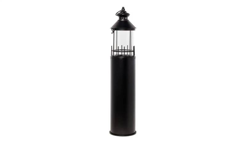Laterne  Leuchtturm ¦ schwarz ¦ Metall,Glas ¦ Maße (cm): H: 72,8  Ø: 15.5