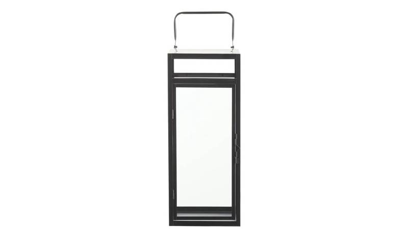 Laterne   ¦ schwarz ¦ Metall,Glas ¦ Maße (cm): B: 20 H: 50,5 T: 20.0