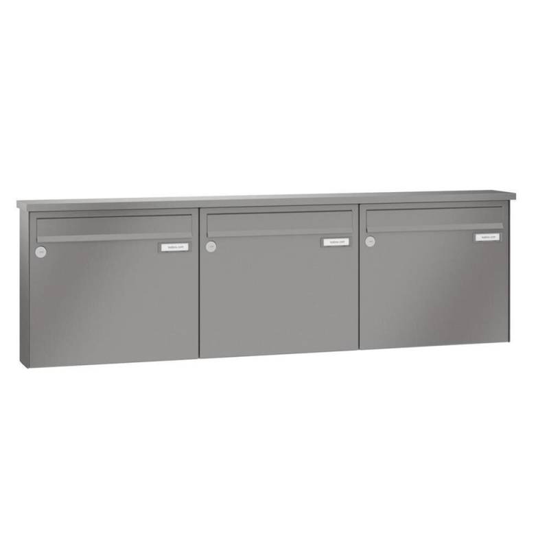 LEABOX 3er Aufputzbriefkasten in RAL 8017 - LEA3 von LEABOX