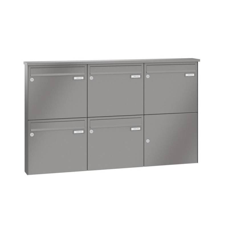 LEABOX 5er Aufputzbriefkasten in RAL 8017 - LEA3 von LEABOX