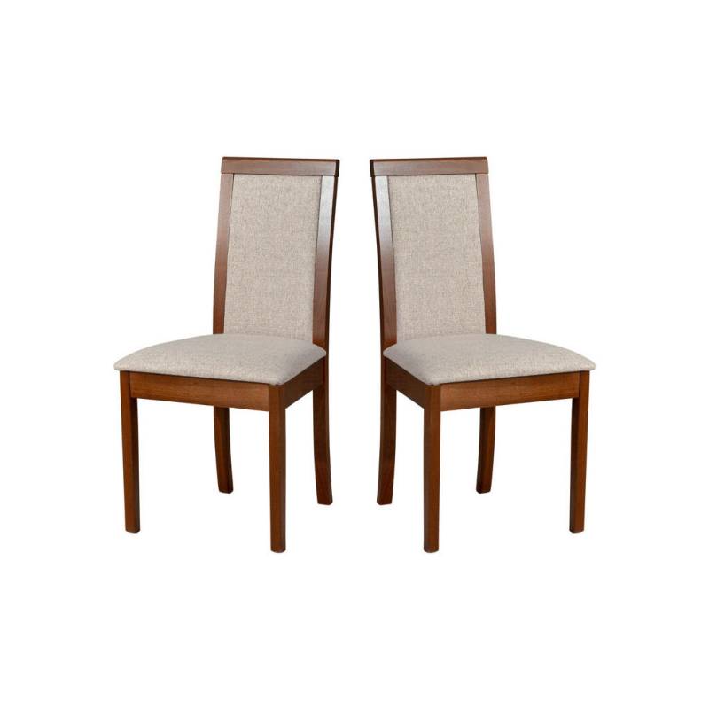 Leaf Design STUHL Nussbaum, Champagner