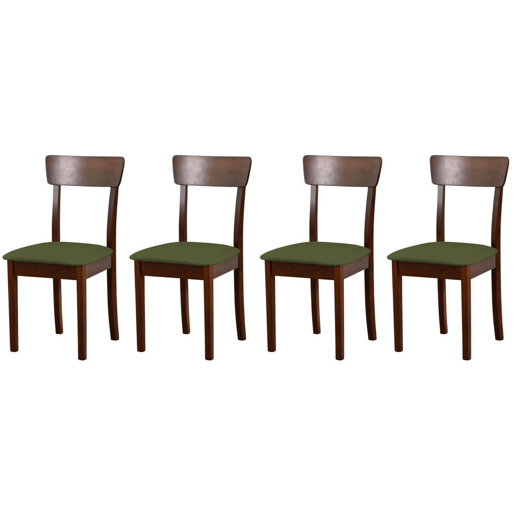 Leaf Design STUHL Nussbaum, Olivgrün Leaf Design STUHL Nussbaum, Olivgrün