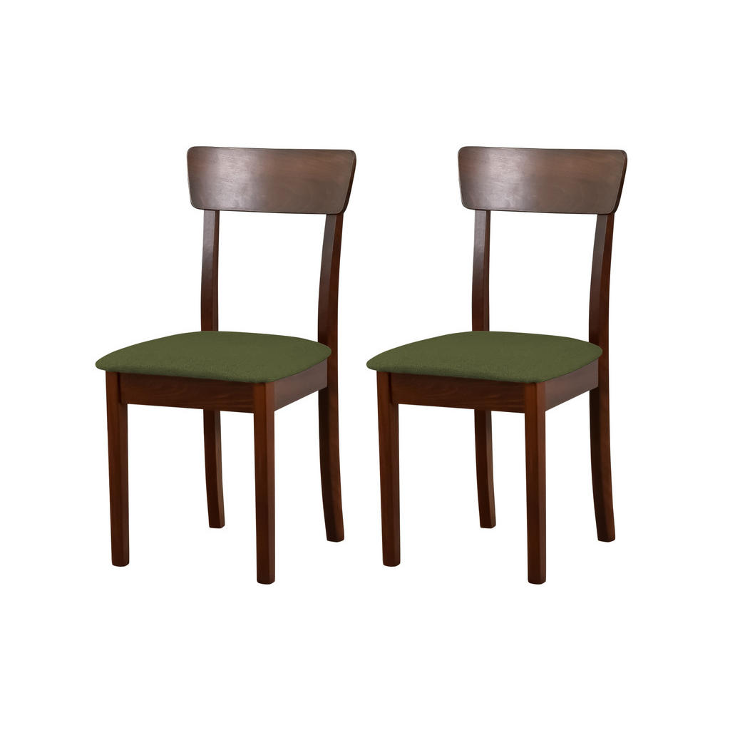 Leaf Design STUHL Nussbaum, Olivgrün Leaf Design STUHL Nussbaum, Olivgrün