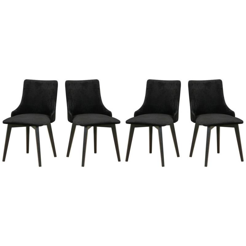 Leaf Design STUHL Schwarz