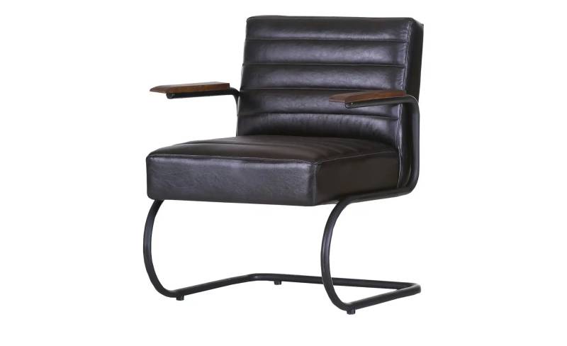 Freischwinger Sessel  Buff  ¦ schwarz ¦ Maße (cm): B: 68 H: 84 T: 78.0 Stühle > Schwingstühle - Höffner