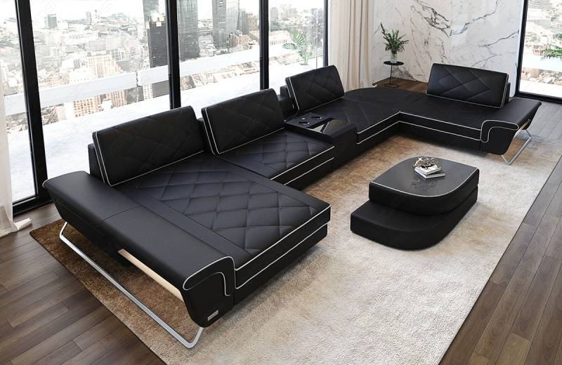Leder-Wohnlandschaft Bari – Stilvolles Design