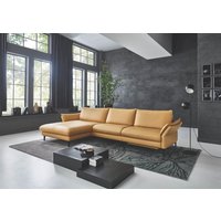 Ledercouch Ecksofa Gelb 172 x 334 cm von Hukla