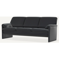 Ledersofa Schwarz 3-Sitzer 214 cm breit von Leolux Bora-Bèta