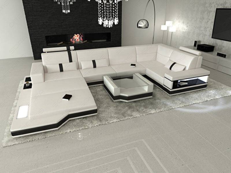 Ledersofa Wohnlandschaft Messana