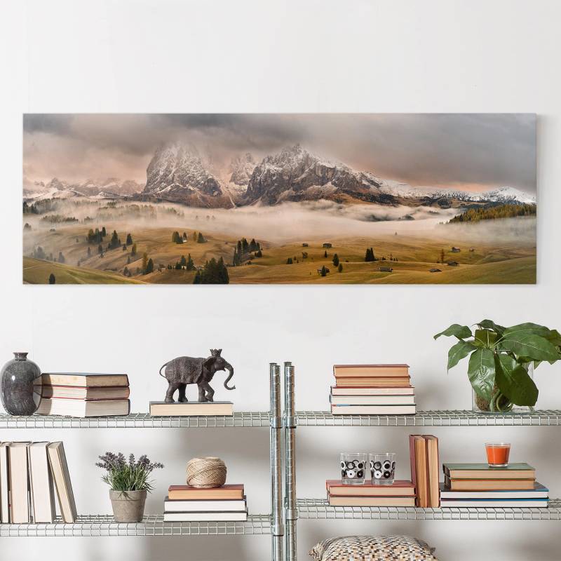 Leinwandbild - Panorama Dolomiten Mythen