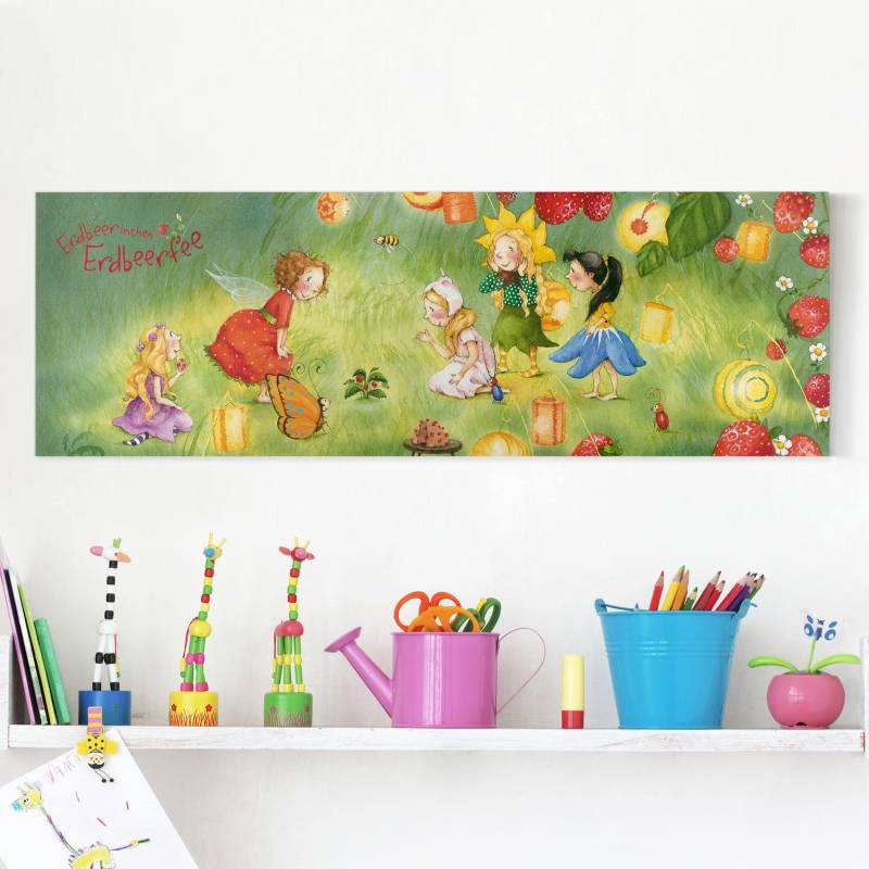 Leinwandbild Kinderzimmer Erdbeerinchen Erdbeerfee - Laternen