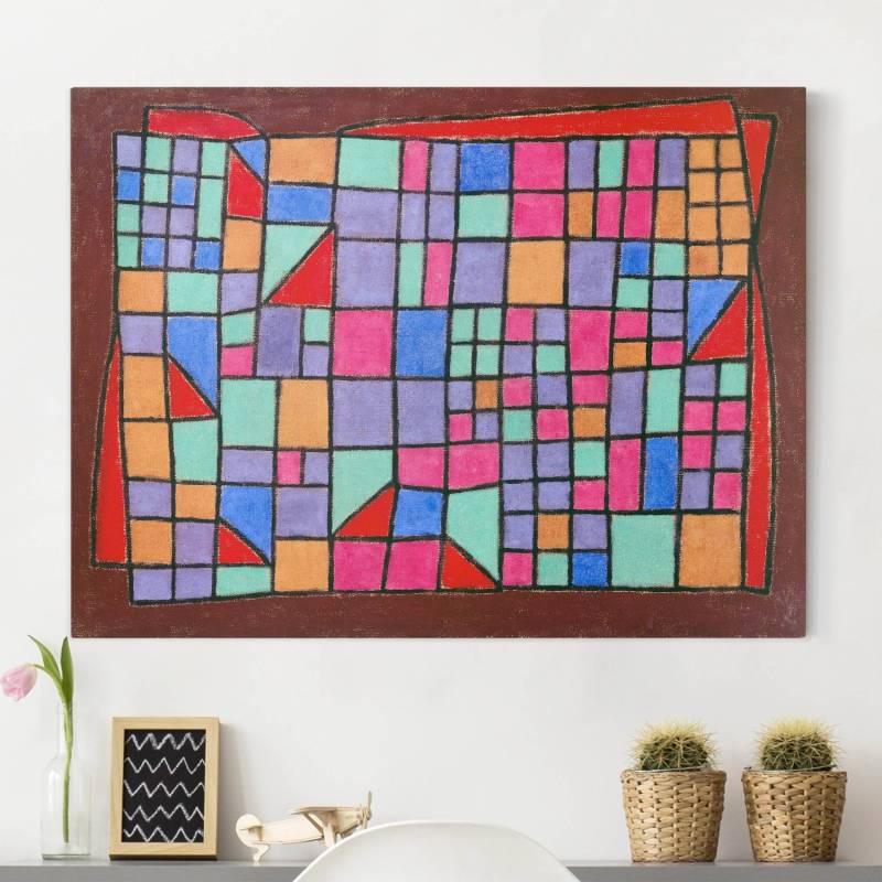 Leinwandbild Kunstdruck Paul Klee - Glas-Fassade