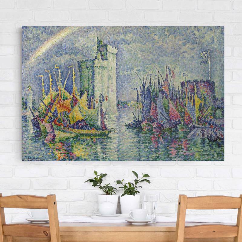 Leinwandbild Kunstdruck Paul Signac - Regenbogen über La Rochelle