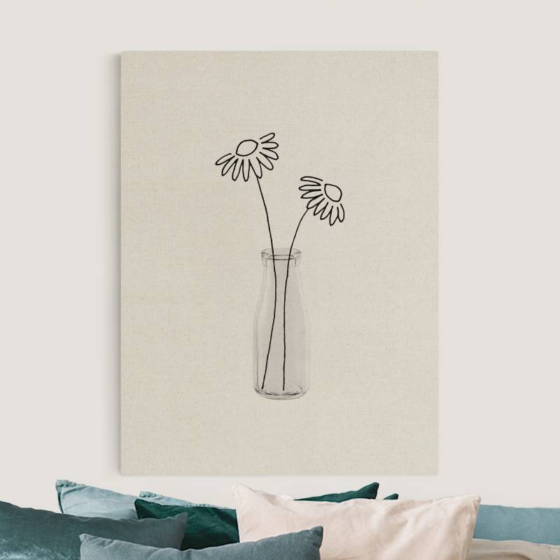 Leinwandbild auf Canvas Natural Blumen Stillleben