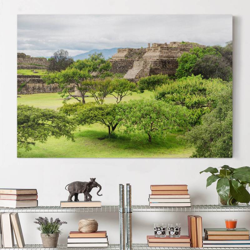Leinwandbild Natur & Landschaft Pyramide von Monte Alban