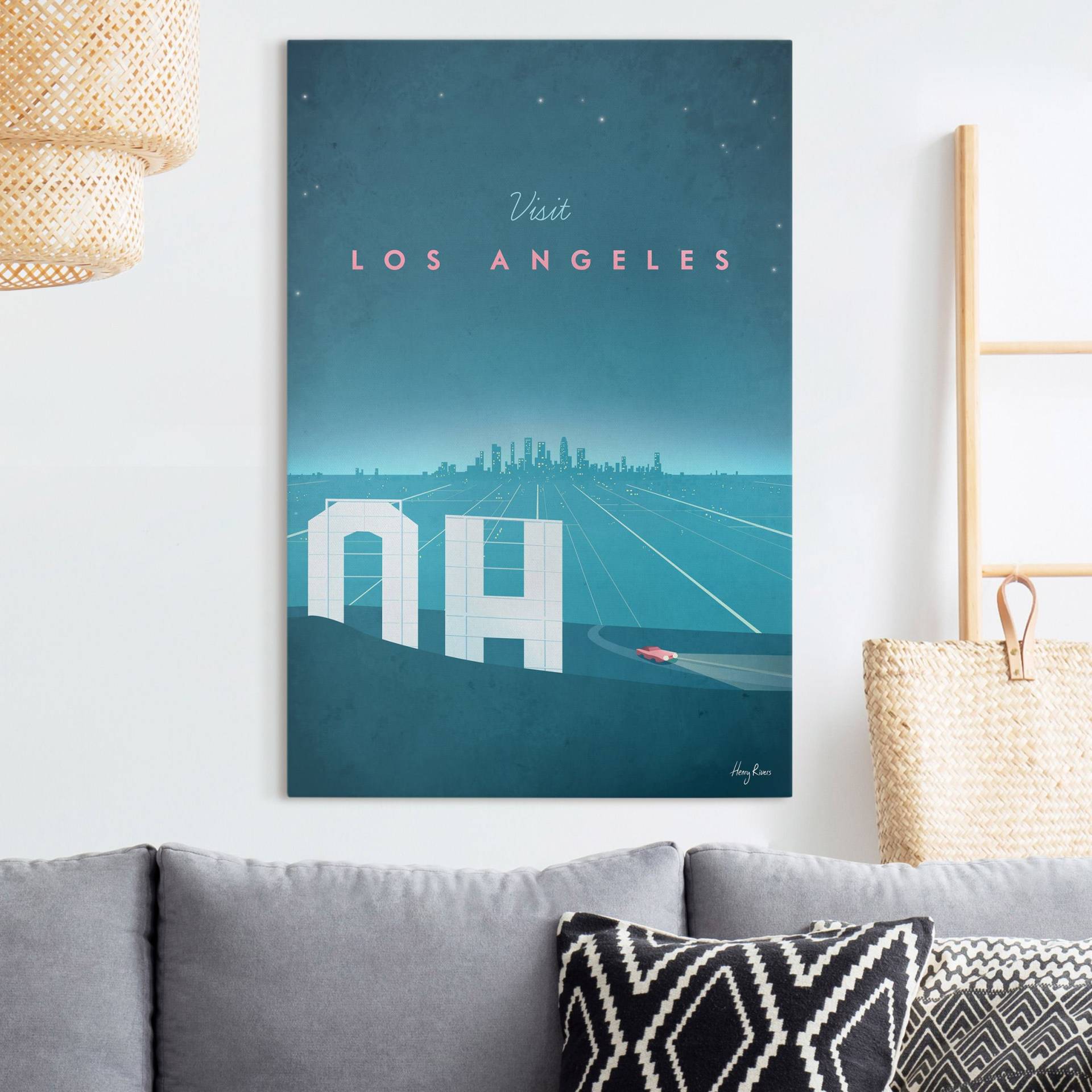 Leinwandbild Reiseposter - Los Angeles