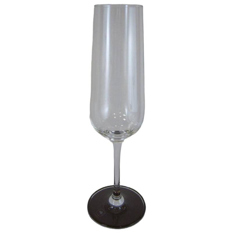 Sektglas mit Signatur 23 cm Leonardo Transparent gebraucht - gut