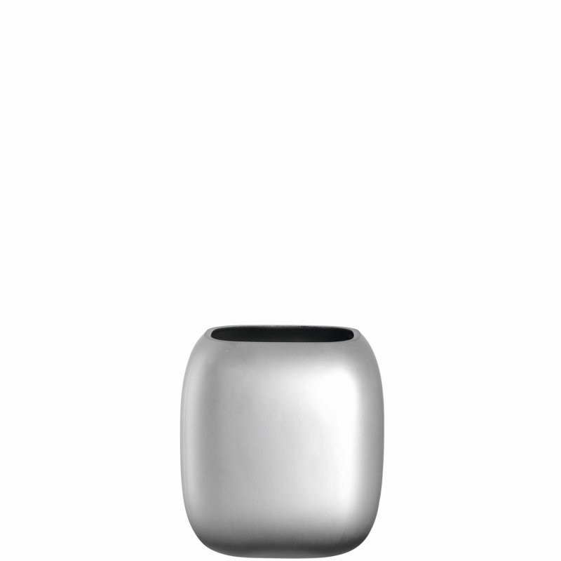 Leonardo - Vase Neve - Silber matt - 9 cm