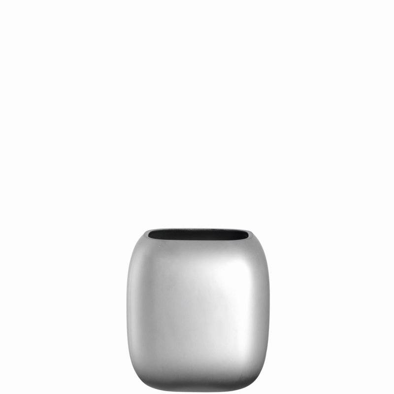 Leonardo - Vase Neve - Silber matt - 9 cm