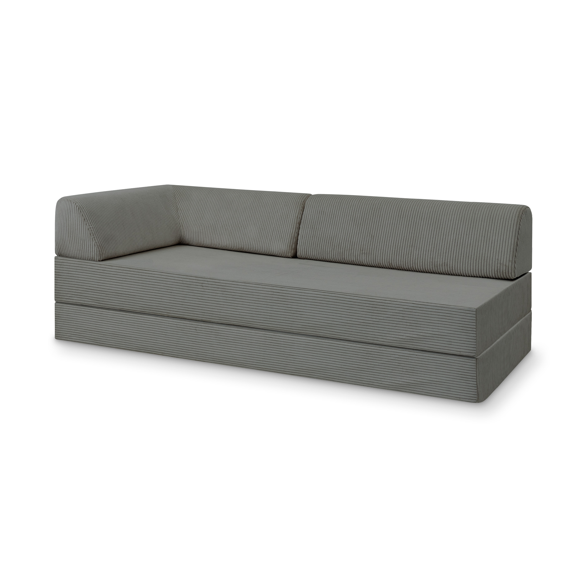 Levi Modulares 2-Sitzer Sofa mit Schlaffunktion 02 RAL1013 – Perlweiß – matt Teddy-Cord – Graphitgrau Levi Modulares 2-Sitzer Sofa mit Schlaffunktion 02 RAL1013 – Perlweiß – matt Teddy-Cord – Graphitgrau von Snooze Project