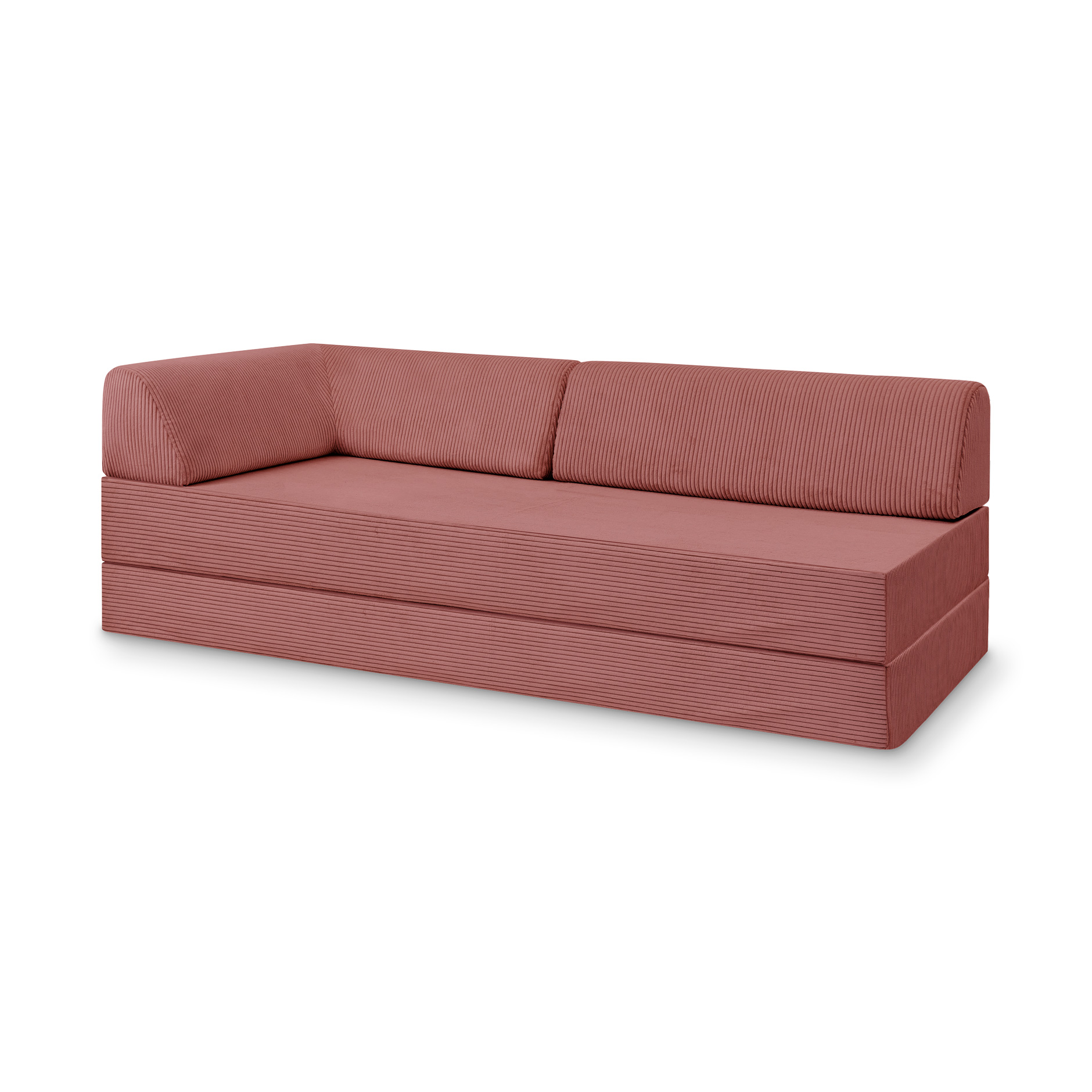 Levi Modulares 2-Sitzer Sofa mit Schlaffunktion 02 RAL5002 – Ultramarinblau – matt Teddy-Cord – Nebelrosa Levi Modulares 2-Sitzer Sofa mit Schlaffunktion 02 RAL5002 – Ultramarinblau – matt Teddy-Cord – Nebelrosa von Snooze Project