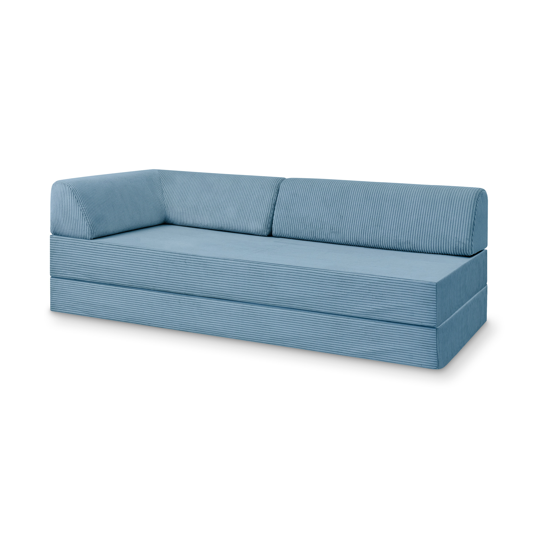 Levi Modulares 2-Sitzer Sofa mit Schlaffunktion 02 RAL5002 – Ultramarinblau – matt Teddy-Cord – Wolkenblau Levi Modulares 2-Sitzer Sofa mit Schlaffunktion 02 RAL5002 – Ultramarinblau – matt Teddy-Cord – Wolkenblau von Snooze Project