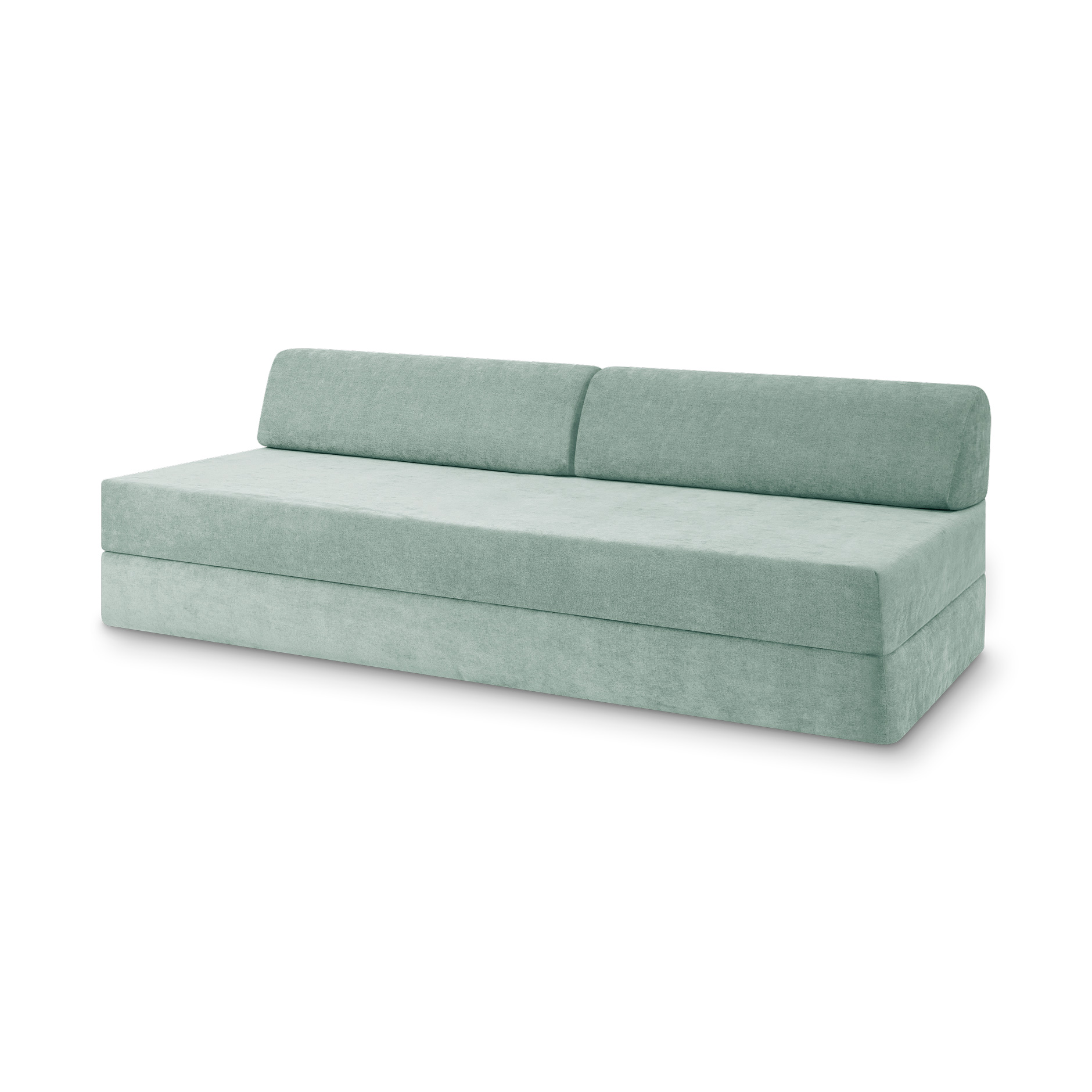 Levi Modulares 2-Sitzer Sofa mit Schlaffunktion 03 RAL1013 – Perlweiß – matt Soft-Canvas – Jadegrün Levi Modulares 2-Sitzer Sofa mit Schlaffunktion 03 RAL1013 – Perlweiß – matt Soft-Canvas – Jadegrün von Snooze Project