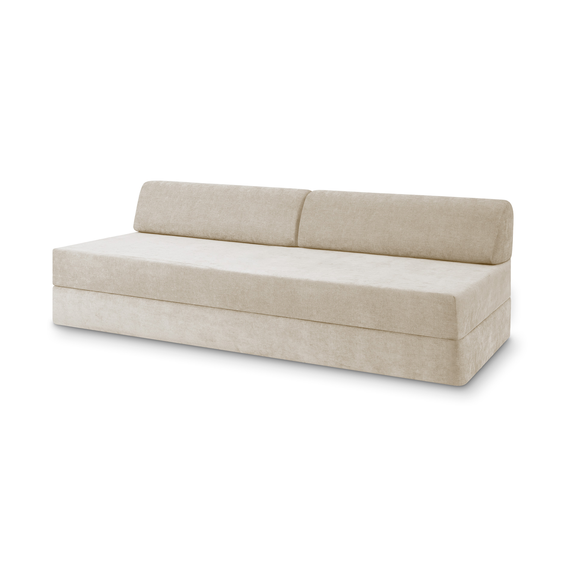 Levi Modulares 2-Sitzer Sofa mit Schlaffunktion 03 RAL1013 – Perlweiß – matt Soft-Canvas – Travertineweiß Levi Modulares 2-Sitzer Sofa mit Schlaffunktion 03 RAL1013 – Perlweiß – matt Soft-Canvas – Travertineweiß von Snooze Project