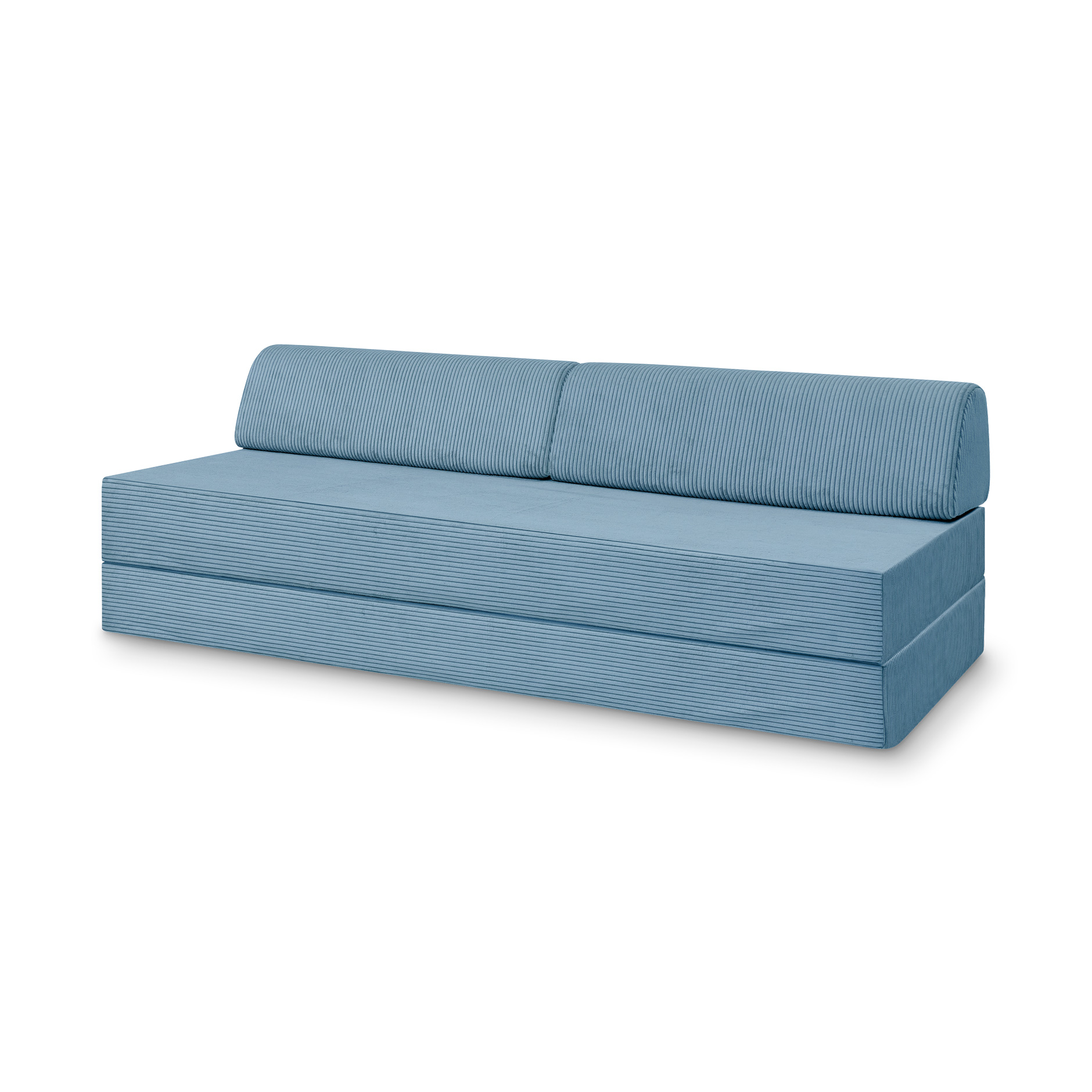 Levi Modulares 2-Sitzer Sofa mit Schlaffunktion 03 RAL7021 – Schwarzgrau – matt Teddy-Cord – Wolkenblau Levi Modulares 2-Sitzer Sofa mit Schlaffunktion 03 RAL7021 – Schwarzgrau – matt Teddy-Cord – Wolkenblau von Snooze Project