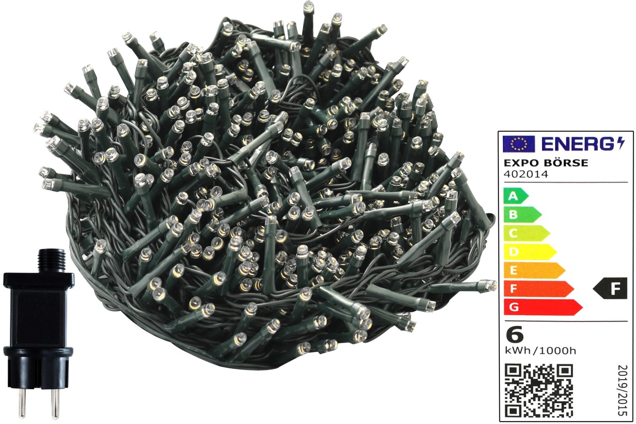 Lichterkette 320 LEDs warmweiß 27 Meter Innen- und Außenbereich IP44 Deko Lichterkette 320 LEDs warmweiß 27 Meter Innen- und Außenbereich IP44 Deko