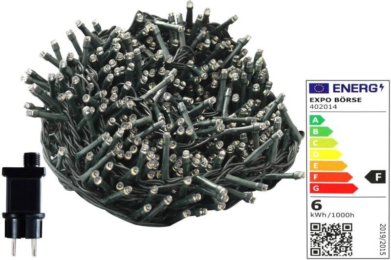 Lichterkette 320 LEDs warmweiß 27 Meter Innen- und Außenbereich IP44 Deko