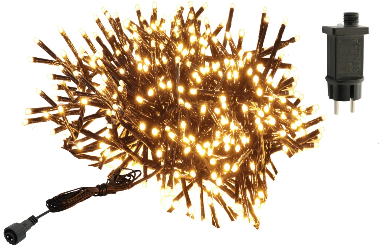 Lichterkette Cluster 768 LED 8 Funktionen Büschel Innen/Außen warmweiss Lichterkette Cluster 768 LED 8 Funktionen Büschel Innen/Außen warmweiss