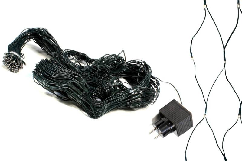 Lichternetz 160 LED innen u. außen 100 x 200 cm warmweiß