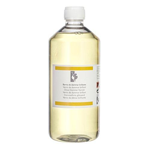 Lienzos Levante 0350144001 - Glänzender Dammar-Lack in 1000 ml Flasche von Lienzos Levante