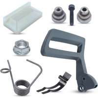 LinDuxe Kettensägen-Kettenbremsgriff-Kupplungsabdeckungs-Reparatursatz für Husqvarna 257 262XP 261 262 254 154 mit Schwenkbuchsenhülse, Rückholfeder, LinDuxe Kettensägen-Kettenbremsgriff-Kupplungsabdeckungs-Reparatursatz für Husqvarna 257 262XP 261 262 254 154 mit Schwenkbuchsenhülse, Rückholfeder,