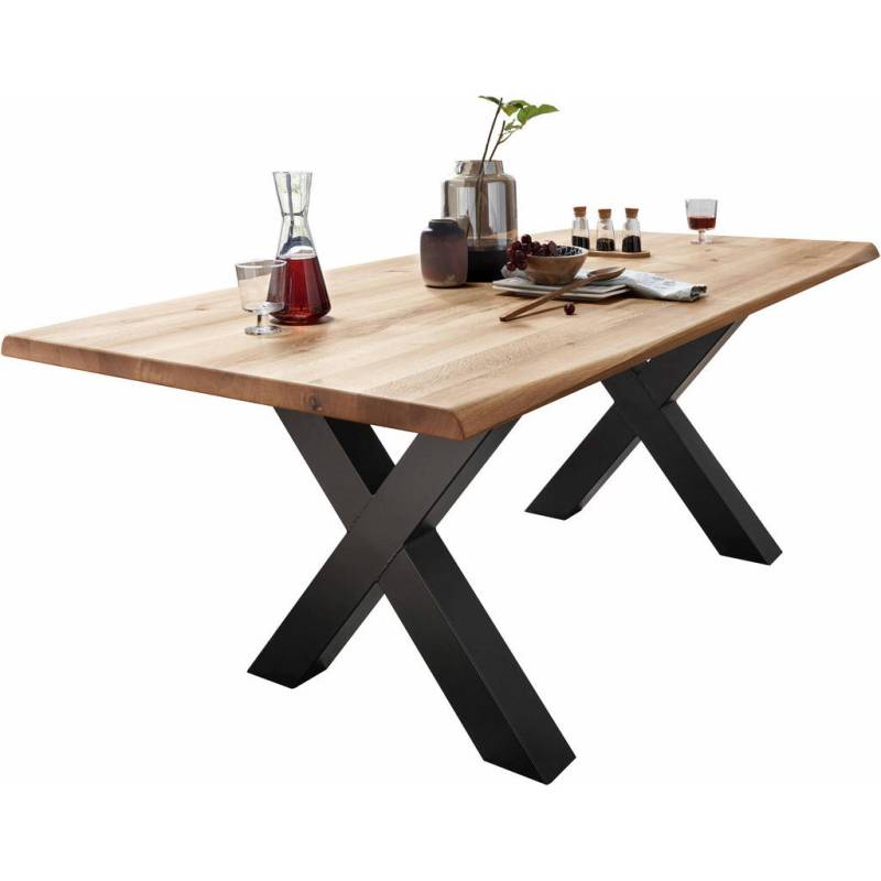 Linea Natura ESSTISCH Schwarz, Wildeiche