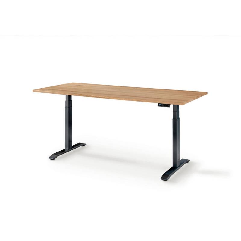 Linea Natura SCHREIBTISCH Schwarz, Eiche